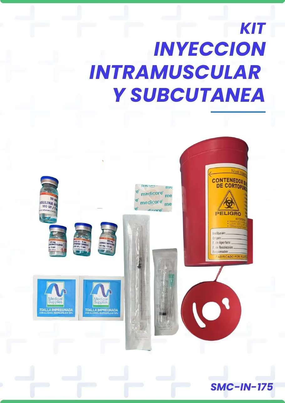 KIT INYECCION INTRAMUSCULAR Y SUBCUTANEA